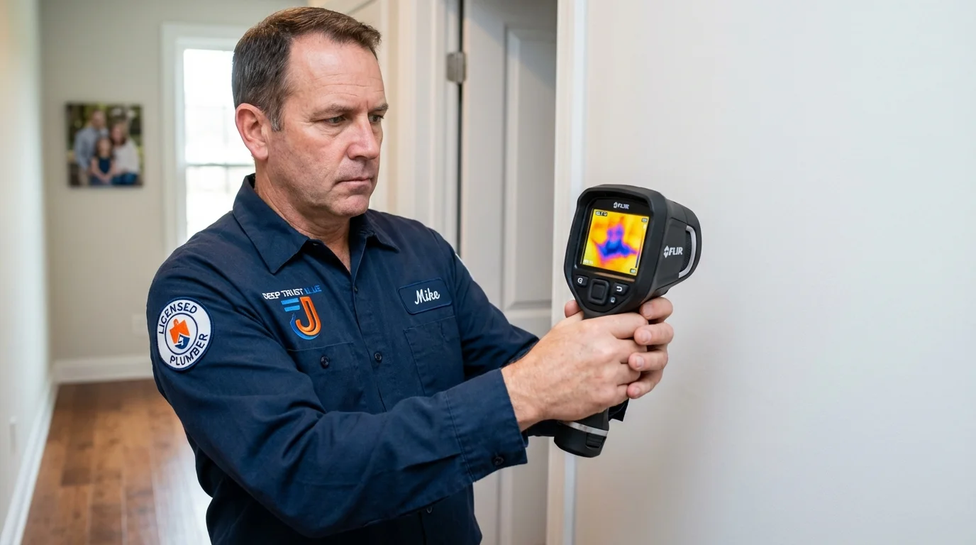 Thermal imaging leak detection by Johns Plumbing LLC in Pawnee